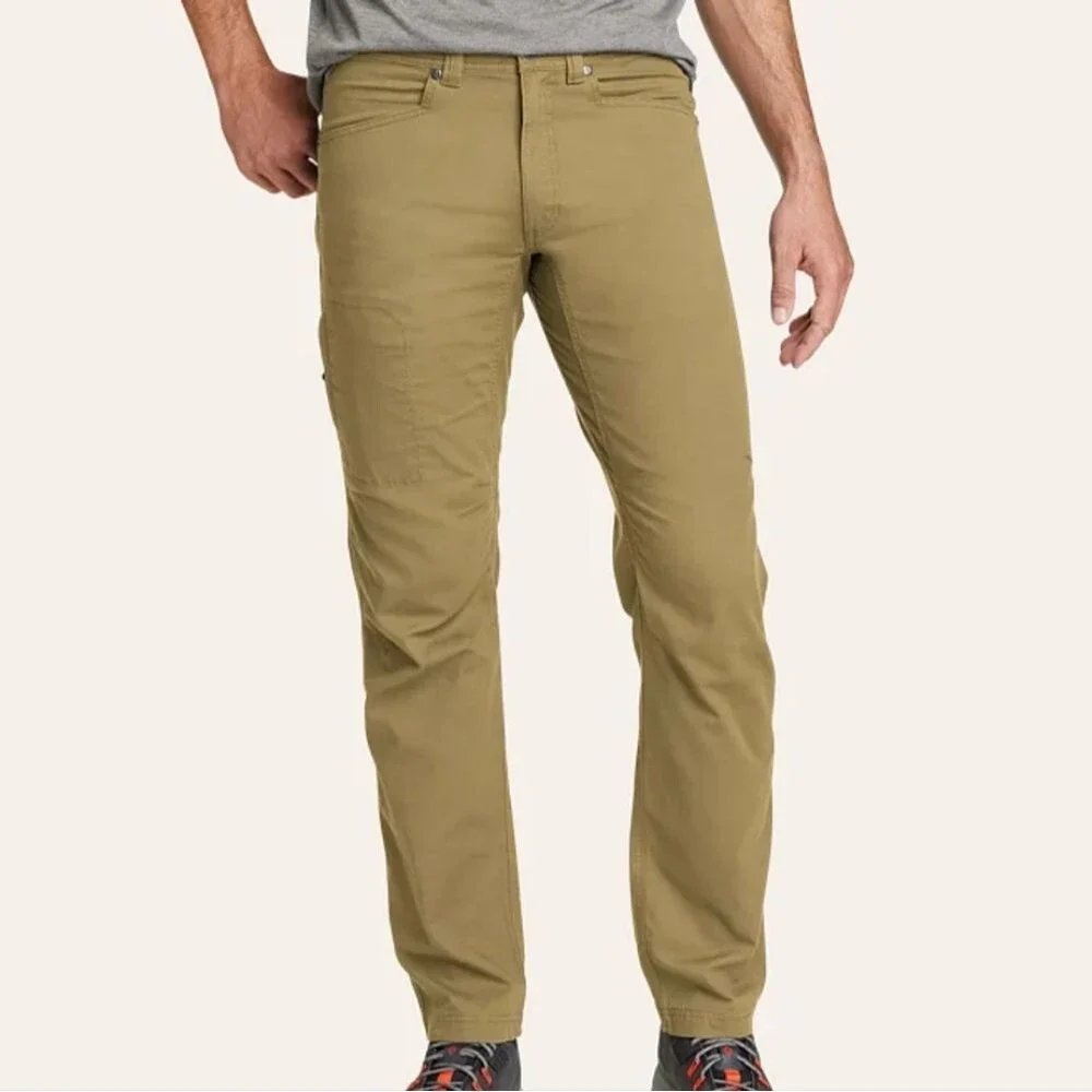 Eddie Bauer Rappel khaki outdoor hiking fishing pants pockets Size 30x32